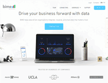 Tablet Screenshot of bimeanalytics.com